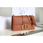 Montaigne New Montaigne palm print chain bag palm print deep bronze